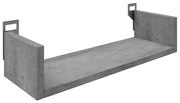 Ραφιέρα τοίχου Derva pakoworld σε cement γκρι απόχρωση 45x15x10cm 361-000085