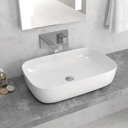 KARAG LT2143-P Νιπτήρας Επικαθήμενος Λευκό Πορσελάνη 60x39x14,5cm