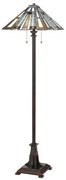 Επιδαπέδιο Φωτιστικό 2xE27 Μπρονζέ  Tiffany  Maybeck QZ-MAYBECK-FL Elstead Lighting-QZ-MAYBECK-FL-Μπρονζέ QZ-MAYBECK-FL