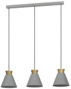 Φωτιστικό Οροφής - Ράγα Twicken 43839 92x22x110cm 3xΕ27 40W Grey-Gold Eglo Ατσάλι