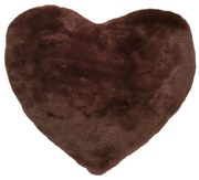 Amo la Casa Μαξιλαράκι Διακόσμησης Super Soft Fur 40x40 - Brown Heart