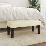 vidaXL Πάγκος Κρεμ 70 x 30 x 30 εκ. από Συνθετικό Δέρμα
