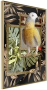 Αφίσα - Composition with Gold Parrot - 40x60 - Χρυσό - Χωρίς πασπαρτού