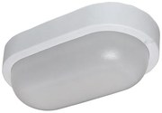 Adeleq Led Απλίκα Pc Οβάλ 160x90mm 8W 4000K Ip54 Λευκή 21-1600810