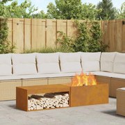 vidaXL Φωτιά Καφέ 160 x 45 x 35 εκ Ατσάλι σκληρυθέν στον αέρα