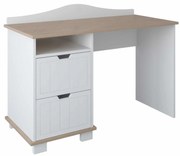 Γραφείο Lucky  με 2 Συρτάρια  White + Oak 120x53x86cm  BC70030 BabyCute