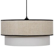 Ceiling Single Light Alok Fylliana Beige 40 cm 40x40x20 εκ.