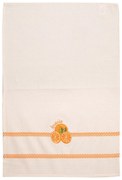Ποτηρόπανα Πικέ Με Κέντημα 501 (Σετ 2τμχ) Sugar Viopros 45x65cm 100% Cotton