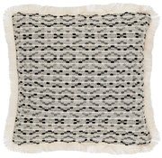 Διακοσμητικό Μαξιλάρι Υφασμάτινο Polycotton Εκρού-Γκρι-Μαύρο 42x42εκ. iliadis 90213