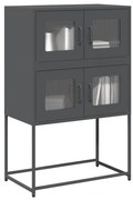 Highboard Ανθρακί 68x39x107 cm Χάλυβας - Ανθρακί