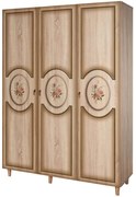 Ντουλάπα Τρίφυλλη Mode 863SPH4214 135x52x192cm Multi-Oak Τρίφυλλη