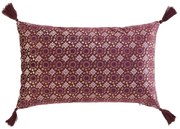 Βελουτέ Διακοσμητικό Μαξιλάρι (30x50) L-C Silene Bordeaux 1611810