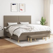 ΚΡΕΒΑΤΙ BOXSPRING ΜΕ ΣΤΡΩΜΑ TAUPE 200X200 ΕΚ. ΥΦΑΣΜΑΤΙΝΟ 3137265