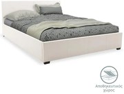 Κρεβάτι Norse διπλό pu λευκό με αποθηκευτικό χώρο 160x200εκ 167x211x86 εκ.