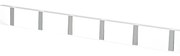 Estia 02-18405 Κρεμάστρα Τοίχου Ξύλινη 6 Θέσεων, 60x1.8x5.5cm