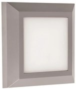 Απλίκα φωτιστικό τοίχου SLIM LED 3W IP65 230V 125X125MM στεγανή Ferrara-145-52006-Γκρι 145-52006