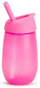 Παιδικό Παγουράκι Με Καλαμάκι Simple Straw 90019 296ml Pink Munchkin 296ml Plastic