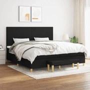 ΚΡΕΒΑΤΙ BOXSPRING ΜΕ ΣΤΡΩΜΑ ΜΑΥΡΟ 200X200 ΕΚ. ΥΦΑΣΜΑΤΙΝΟ 3137023