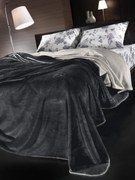 ΜΟΝΗ ΚΟΥΒΕΡΤΑ 160x220cm GUY LAROCHE ΜΑΞΙΛΑΡΙ ΦΙΓΟΥΡΑΣ - VELVET ANTHRACITE