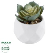 GloboStar® Artificial Garden SUCCULENT ECHEVERIA 20980 Διακοσμητικό Φυτό Παχύφυτο Εχεβέρια Υ7.5cm