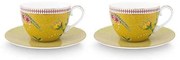 ΣΕΤ ΦΛΥΤΖΑΝΙΑ CAPPUCCINO ΜΕ ΠΙΑΤΑΚΙΑ 280ml 2 ΤΕΜ. PIP STUDIO - LA MAJORELLE YELLOW