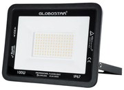 Προβολέας Επαγγελματικός Led 100W 220-240V 11500lm 120 Μοιρών Αδιάβροχος IP67 Μαύρο - Θερμό Λευκό 2700K 61427 Atlas GloboStar Μέταλλο