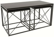 Ζιγκόν Defne (Σετ 3Τμχ) 854KLN2909 100x50x52/45x45x52cm Anthracite
