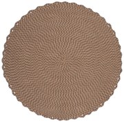 Στρογγυλό Χαλί Καλοκαιρινό (Φ150) Silk Fashion 2058-4 Charcoal