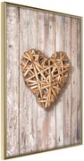 Αφίσα - Wicker Love - 40x60 - Χρυσό - Χωρίς πασπαρτού