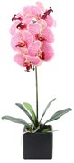 ORCHIDEA 4 ΤΕΧΝΗΤΟ ΛΟΥΛΟΥΔΙ PEVA ΚΕΡΑΜΙΚΟ ΡΟΖ ΚΙΤΡΙΝΟ H63cm - 020779