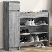 vidaXL Παπουτσοθήκη Γκρι Sonoma 100,5x28x100εκ. από Επεξεργασμένο Ξύλο