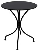 Τραπέζι Στρογγυλό Alpine HM5104.14 Φ60x72cm Black