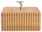 Κουτί Αποθήκευσης Και Οργάνωσης Μπάνιου Essentials Bamboo 15x15x7cm Estia 02-13103