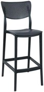 Σκαμπό Μπαρ Bellini 824-225-031 44x53x112cm Black