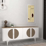 Megapap Μπουφές Aureta Λευκό - Sapphire Oak