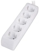 POWERTECH πολύπριζο PT-869, 5x schuko, 16A, 1.5m, λευκό