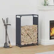 Ράφι για καυσόξυλα Ανθρακί 60x28x90 cm Ατσάλι ψυχρής έλασης 864213