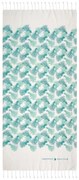 Πετσέτα Θαλάσσης - Παρεό 3665 Ecru-Mint Greenwich Polo Club Θαλάσσης 80x180cm 100% Cotton