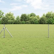 vidaXL Φράχτες  26 τμχ Ø32 mm 80 cm Γαλβανισμένο Ατσάλι