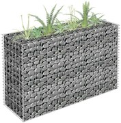 vidaXL Συρματοκιβώτιο-Γλάστρα Υπερυψωμένη 90x30x60 εκ. Γαλβ. Χάλυβας
