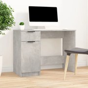 vidaXL Γραφείο Γκρι Σκυροδέματος 100 x 50 x 75 εκ. Επεξεργασμένο Ξύλο