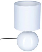 Επιτραπέζιο φωτιστικό PWL-1210 pakoworld Ε14 60W κεραμικό σε λευκό gloss χρώμα Φ13x25εκ (1 τεμάχια)