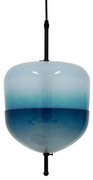 Φωτιστικό Οροφής Teardrop 01503 3xG4 Φ24x45cm Turquoise Clear GloboStar