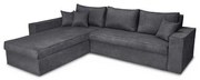 Γωνιακός Καναπές Olymp 23 Fylliana Γκρί 280x210x80 εκ. 280x210x80 εκ.