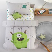 Πάπλωμα Παιδικό Monsters Suede Lime Saint Clair Μονό 160x220cm Microfiber