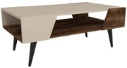 Τραπέζι Σαλονιού Aren 550ARN1729 90x53,6x38cm Beige-Walnut