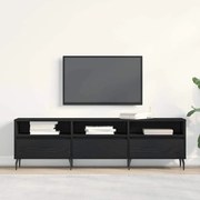vidaXL Ντουλάπι TV Μαύρη δρυς 150 x 30 x 44.5 εκ. Επεξεργασμένο ξύλο