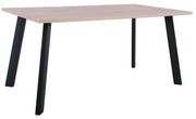 Τραπέζι BAXTER Steel Μαύρο/Sonoma 160x90x75cm