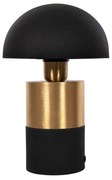 TABLE LAMP PUNE  METAL IN BLACK-GOLD Φ18x28Hcm. 18x18x28 εκ.