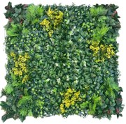 Supergreens Τεχνητή Φυλλωσιά Φίκος με Κίτρινα Άνθη Πράσινη 100x100 εκ. - 7961-7